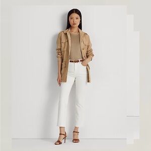 High rise straight ankle Jean